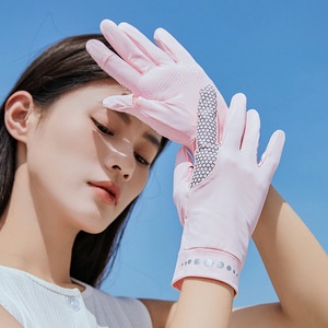 Găng Tay Lái Xe Hở Ngón Chống Nắng Chống Trượt Thời Trang Mùa Hè Cho Nữ