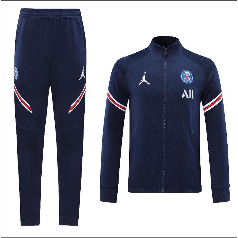 Áo Khoác Bóng Đá Tay Dài Màu Xanh Dương Paris Saint Germain PSG Messi Size A + + + Size 22-23 | Áo Khoác PSG Messi
