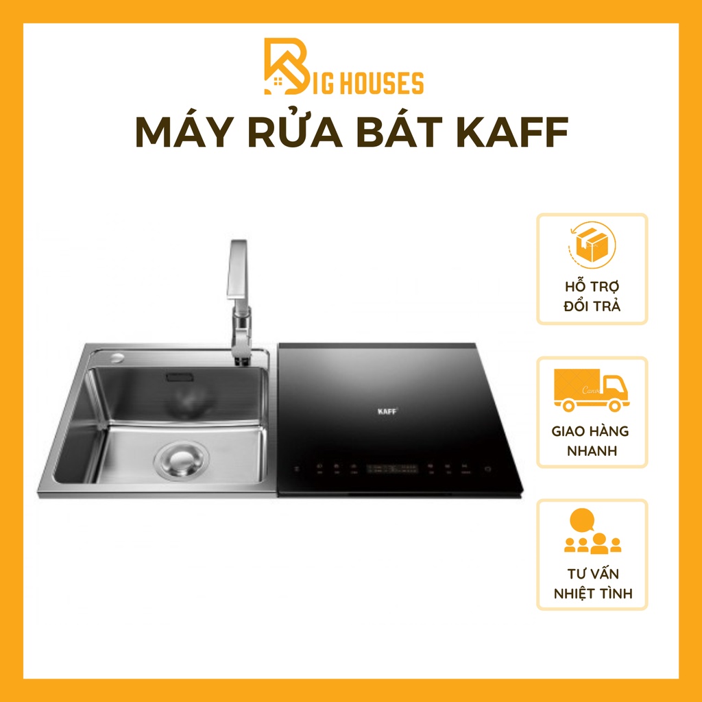 HÀNG CHÍNH HÃNG CAO CẤP MÁY RỬA BÁT KẾT HỢP BỒN RỬA KAFF KF-SWM6 CÓ THỢ LẮP ĐẶT