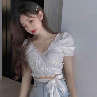 Áo crotop cột nơ eo