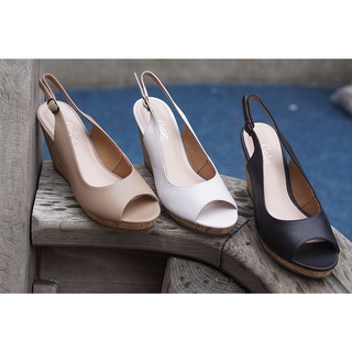 Giày xuồng 8cm da thật slingback M12 - SALSA