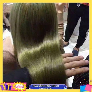 Màu Nhuộm Phủ Mịn 5D XANH RÊU  NEV COLOR  không cần oxy