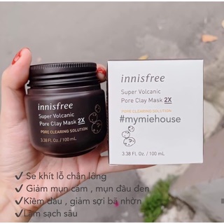 MẶT NẠ BÙN INNISFREE JEJU VOLCANIC PORE CLAY MASK