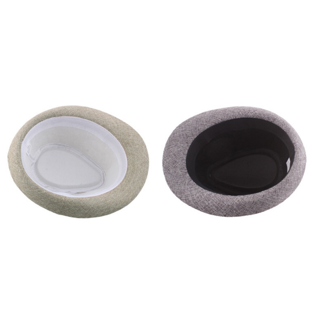 Mũ Fedora Nỉ Rộng Vành Màu Trơn Đi Biển Mùa Hè Cho Nam