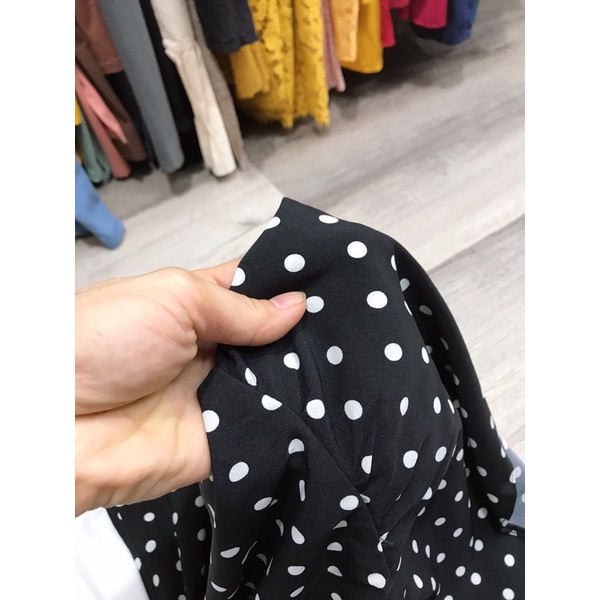 [40-85kg] Set Yếm Bầu Chấm Bi Đuôi Cá Siêu Xinh Thiết Kế Loai 1 Đủ Size  S M L