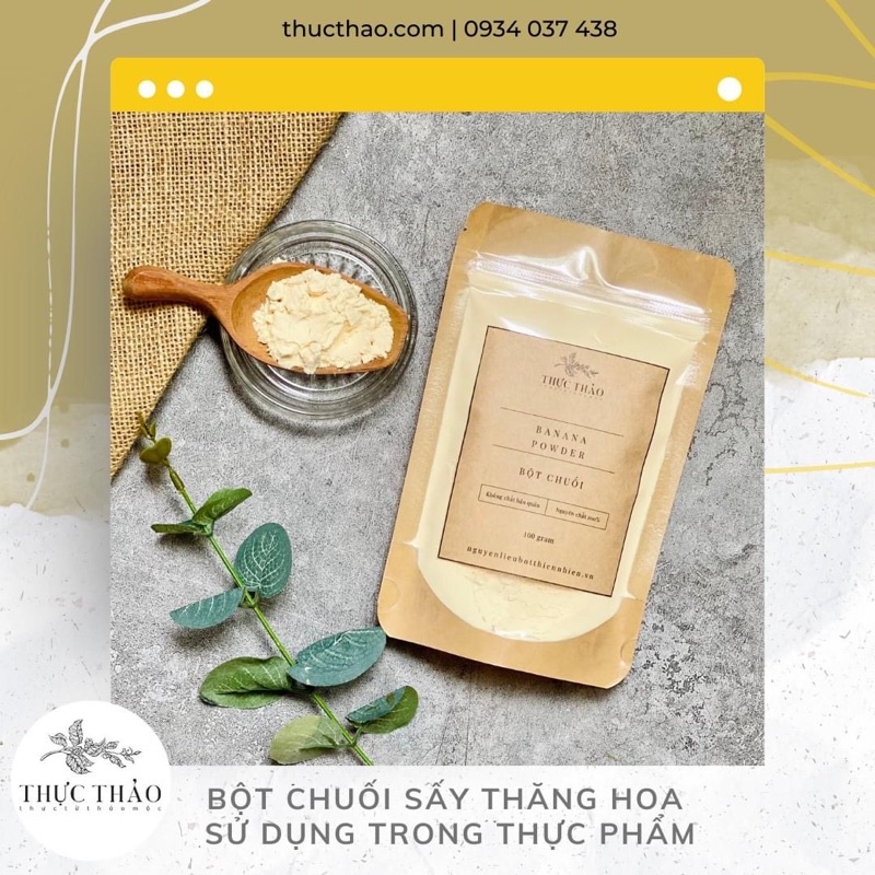 Bột Chuối Nguyên Chất Dùng Làm Thực Phẩm