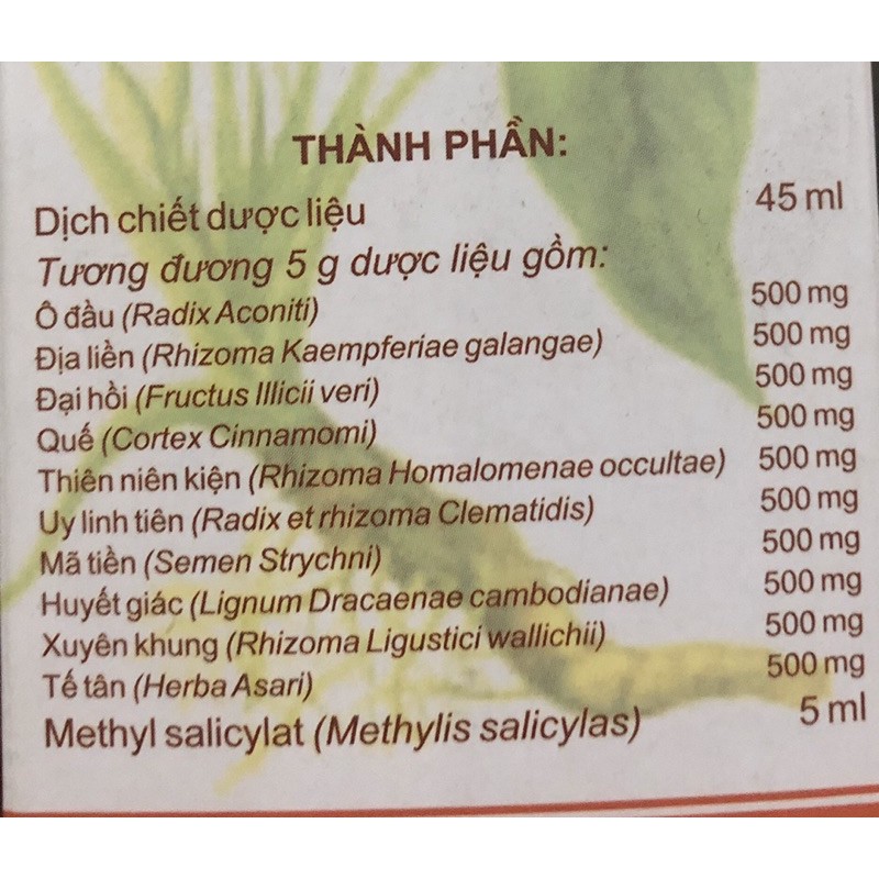 Cồn xoa bóp Jamda - 50ml