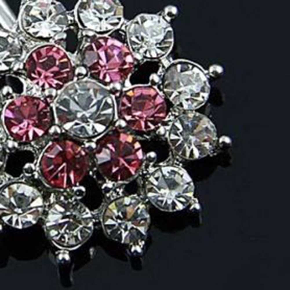 Khuyên Rốn Đính Đá Hình Hoa Sang Trọng