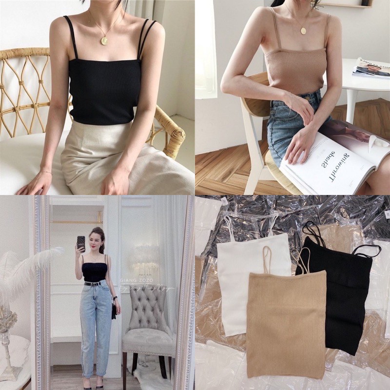 [Mã FAMAYWA giảm 10K đơn 50K] Áo len 2 dây Quảng Châu