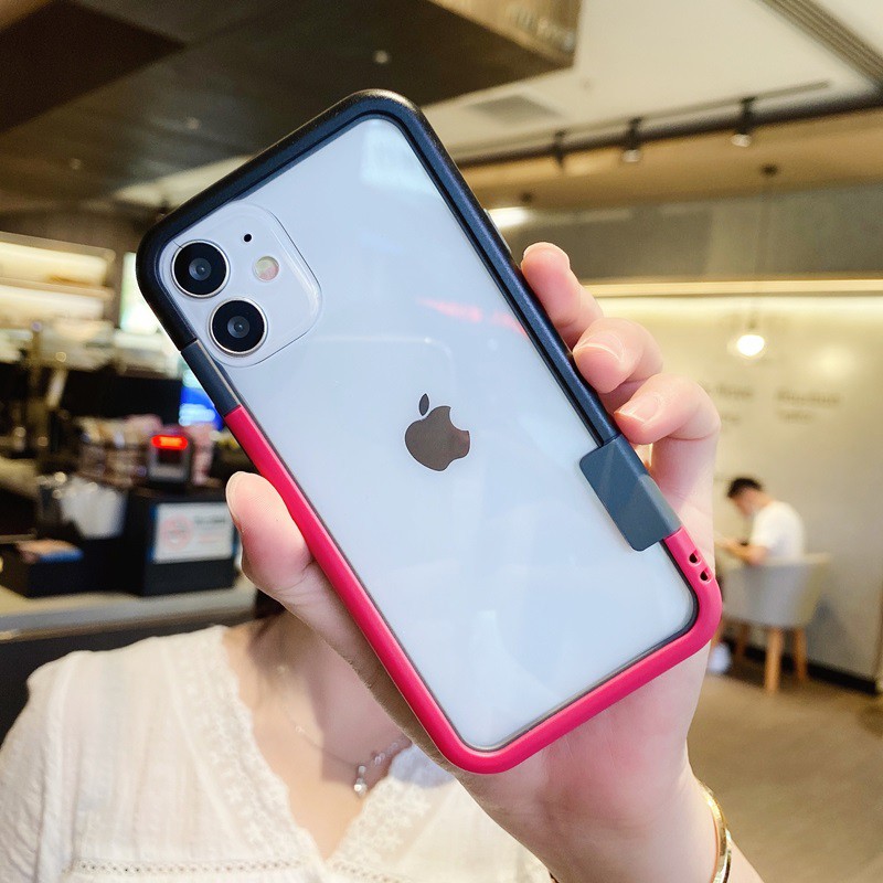 Novelty Constract Colors Bumper iPhone12 11 Pro Xs max XR 7/8plus SE2020 6S Phone Cover Full Korea Casing | BigBuy360 - bigbuy360.vn