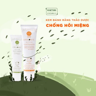 Kem đánh răng Aimthai Organic Classic Formula (20gr)