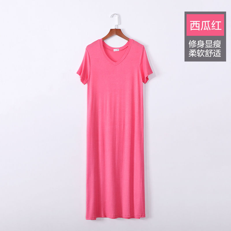 Đầm Tay Ngắn Dáng Rộng Cổ Chữ V Thời Trang Trẻ Trung Cho Nữ | BigBuy360 - bigbuy360.vn