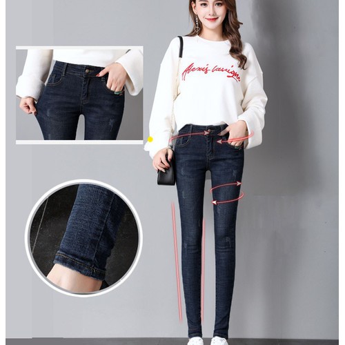 Quần jean nữ♥️FREESHIP♥️ co giản cao cấp cào lai thường size 25-35 | BigBuy360 - bigbuy360.vn