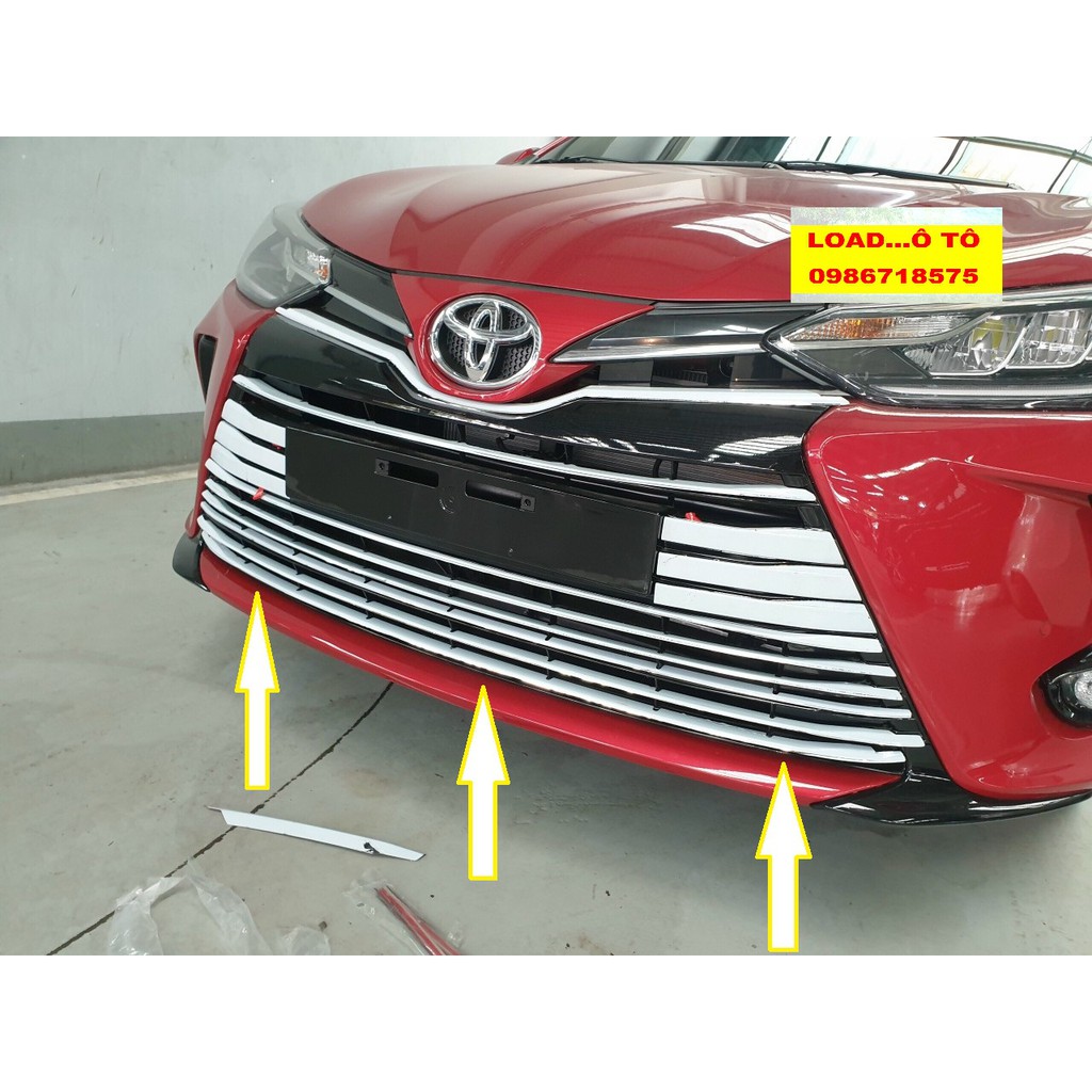 Ốp Mặt ca lăng Xe Toyota VIOS 2021 Mạ Crom cao Cấp