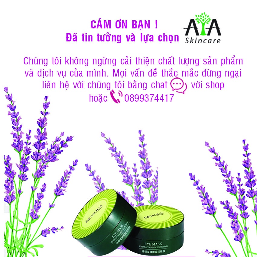 Mặt nạ dưỡng mắt Bioaqua làm giảm thâm quầng mắt, sáng da, cấp ẩm quanh vùng mắt - avaskincare