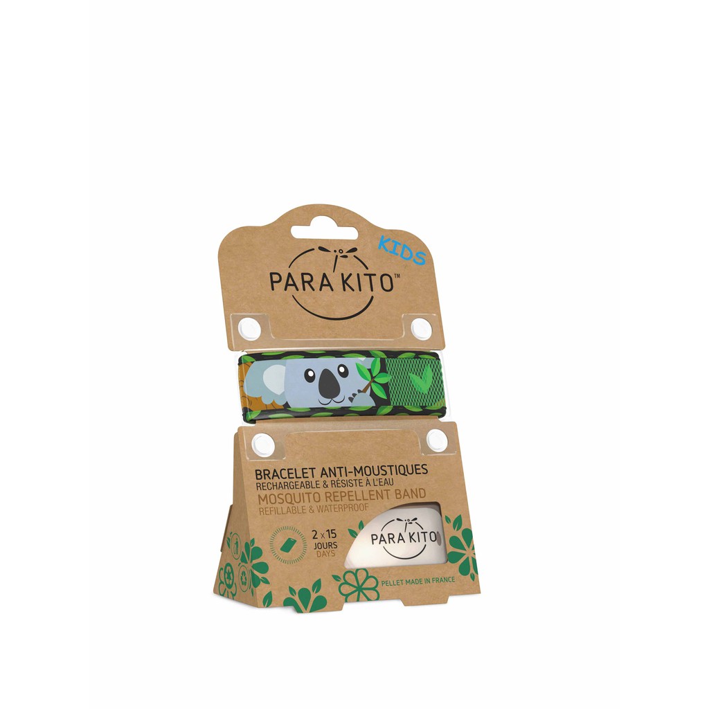 Vòng chống muỗi PARA’KITO™ trẻ em họa tiết Koala (Kids 2 viên chống muỗi)