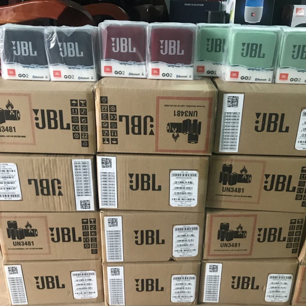 Loa Bluetooth JBL Go 2 - 3.1W, FULLBOX NEW 100%, Chống nước tiêu chuẩn IPX7