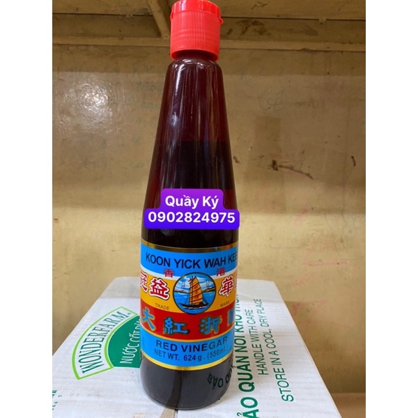 DẤM ĐỎ /GIẤM ĐỎ HONG KONG KOON YICK WAH KEE 550ml