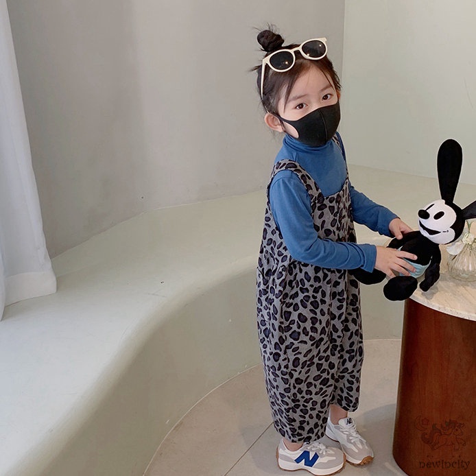 Áo tay dài / Quần yếm họa tiết da báo xinh xắn dành cho bé (bán lẻ)
