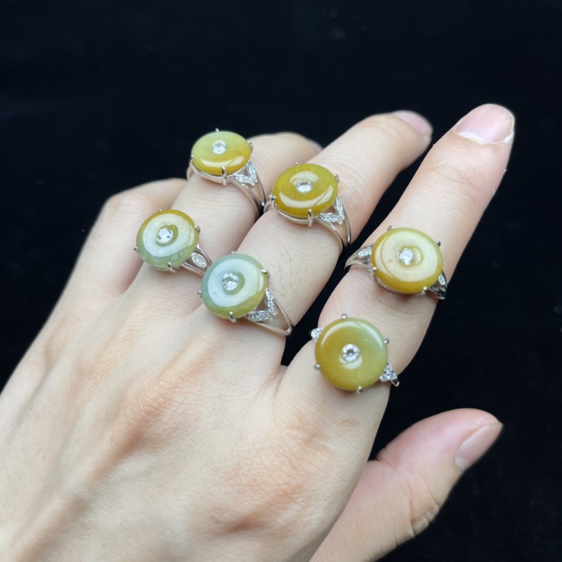 Nhẫn Bạc S925 Đồng Điếu Jade A - Nhẫn Freesize Tuỳ Chỉnh - Cầu Tài Lộc, Bình An May Mắn