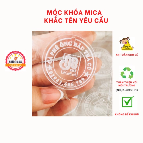 MÓC KHÓA KHẮC LOGO THEO YÊU CẦU