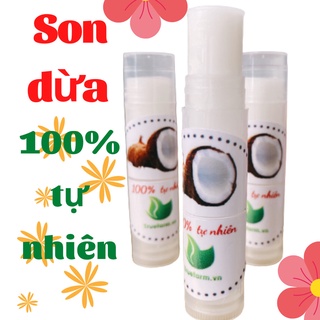 Son dừa Truefarm, son dưỡng bằng nguyên liệu dừa 100% không hoá chất gây hại cho da, son dưỡng mềm mịn môi,khô nứt môi