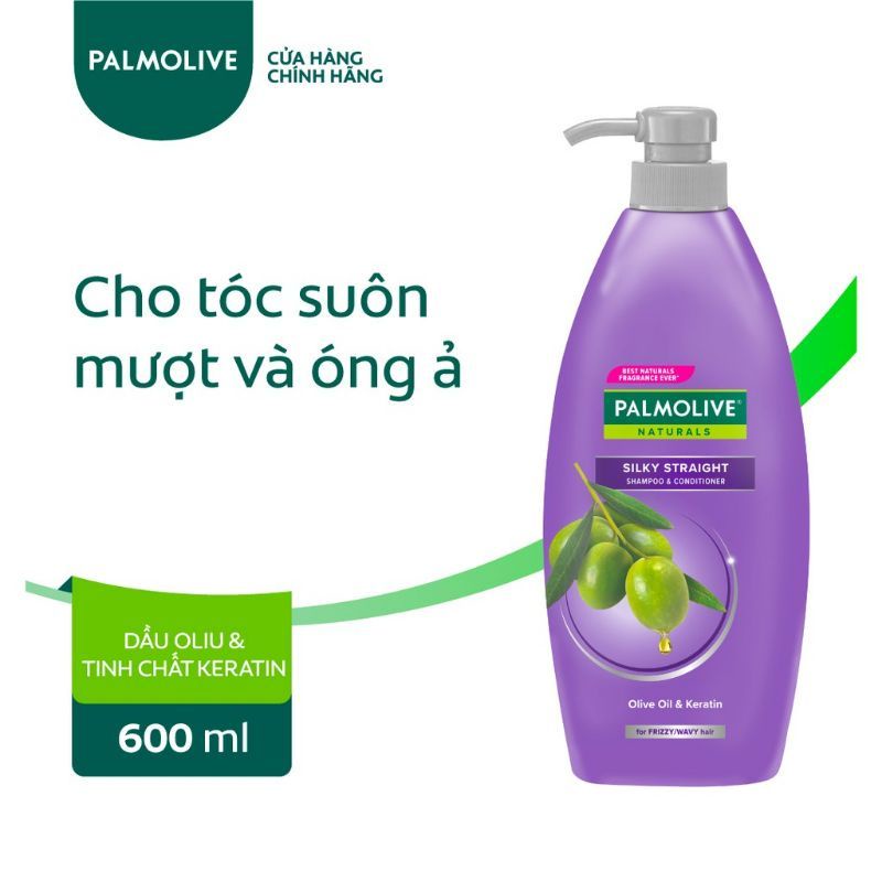 Dầu gội xả 2in1 Palmolive thiên nhiên 180ml/600ml