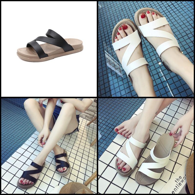 Dép nữ sandal nữ đế bệt quai ngang đi mưa hàn quốc đẹp thời trang sành điệu đủ màu đủ size dieuphan