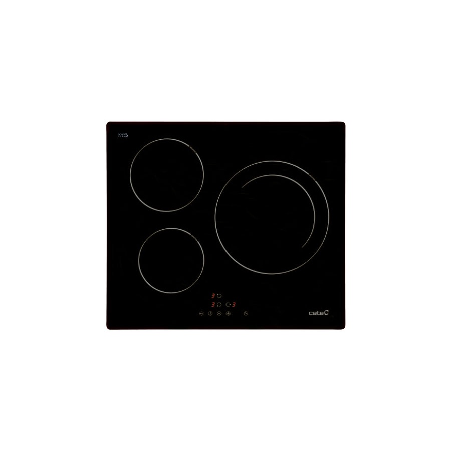 Bếp từ Cata I 6003 BK - Bếp từ 3 vùng nấu, Kính Schott Ceran, Đen, 590x520mm
