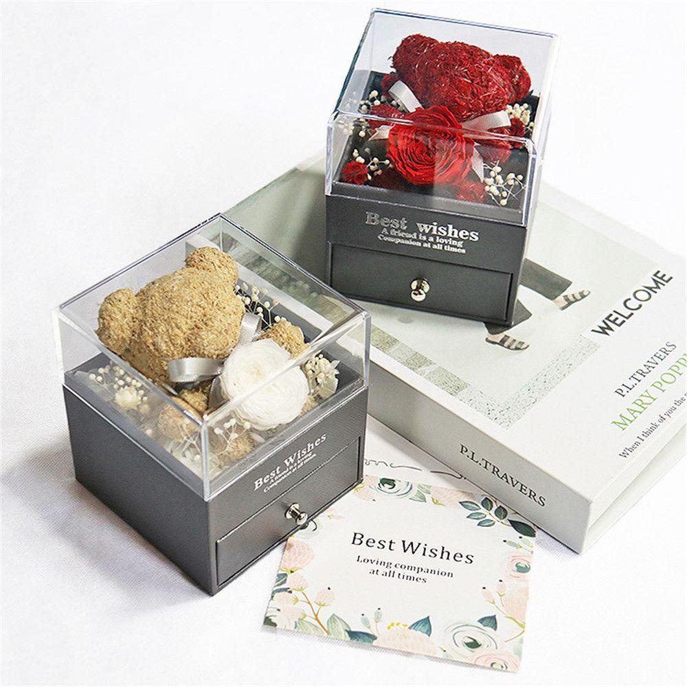 KUNHEV Gấu Bông Mẫu Đơn Dễ Thương Dùng Làm Quà Tặng Sinh Nhật / Valentine