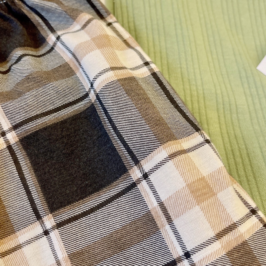 Bộ đồ ngủ pyjama nữ thu hè tay ngắn quần dài xanh cốm siêu mềm thấm hút - Đồ ngủ nữ mặc nhà quần dài Her Vibe