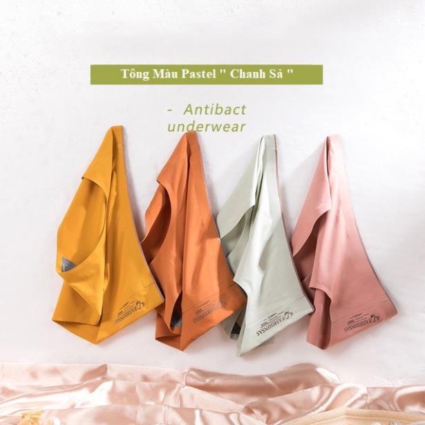 [Giá sỉ] Quần Lót Đúc Su Lụa không Đường May Chống Tụt Tông Màu Pastel