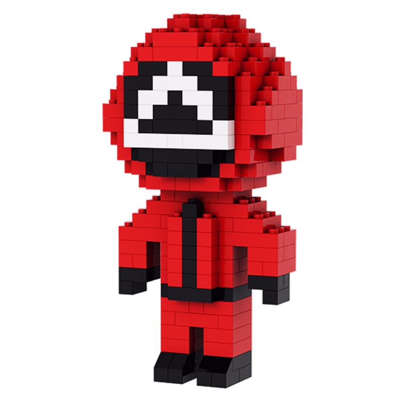 Đồ chơi lắp ráp mini dạng khối hình Squid Game trang trí/ giáo dục cho bé