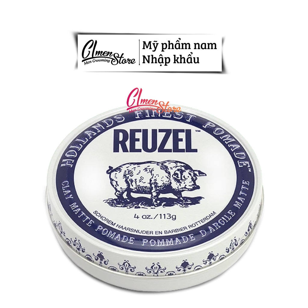 [FULL LINE] Reuzel Pomade tạo kiểu tóc [Blue - Pink - Red - Extreme Hold - Green - Matte Clay - Fiber] - Full size