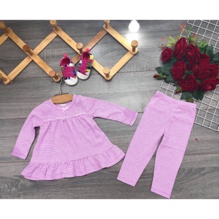 Set bộ cotton bé gái