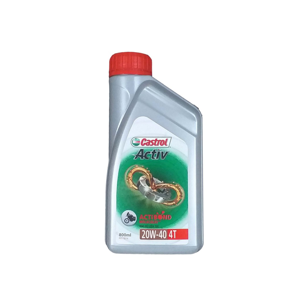 Nhớt Castrol Activ 4T 20W40 1L xe máy số