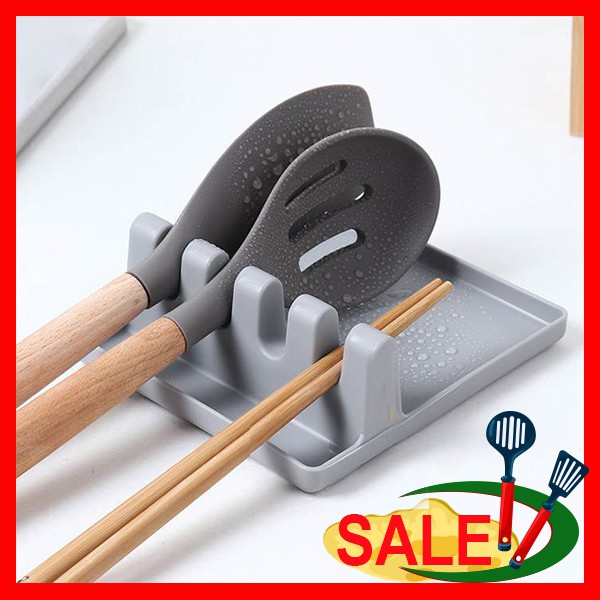 Khay Để Vung Nồi Muôi Thìa,Đế Gác Thìa Muỗng Đũa