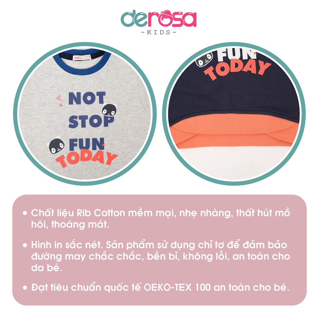 Áo Thu Đông Bé Trai (2 - 5 tuổi) DEROSA KIDS AWKD250A