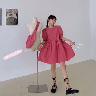 Set đầm đầm +túi xách