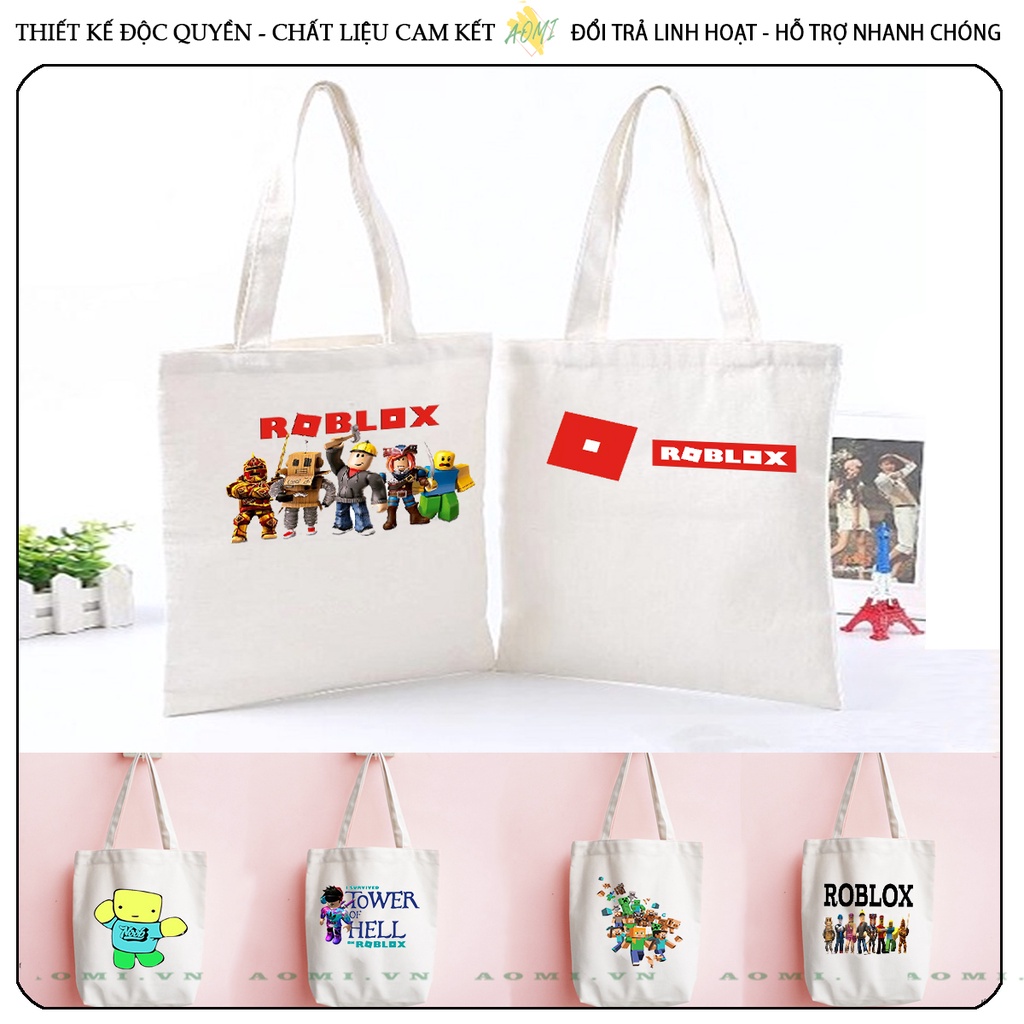TOTE CANVAS TÚI VẢI ĐEO VAI BAG CÓ KHÓA KÉO SIZE LỚN 33x38cm AOMIVN DU LỊCH DẠO PHỐ AOMI