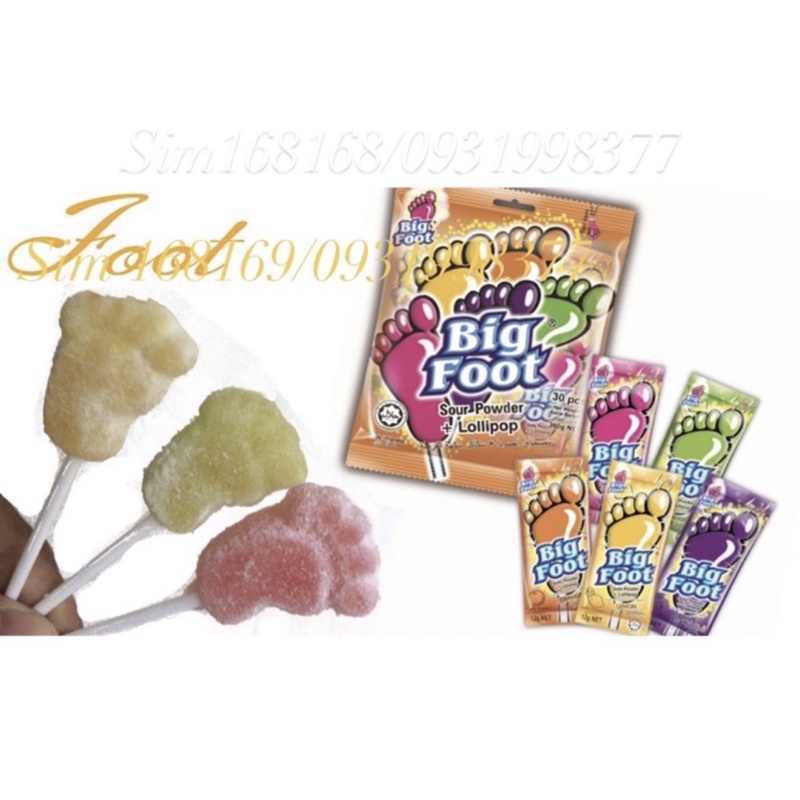 kẹo que big food bàn chân 1cái