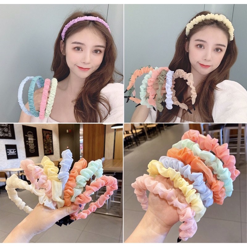 Cài tóc nữ dễ thương phong cách cổ điển thời trang Hàn Quốc vải satin mã t5