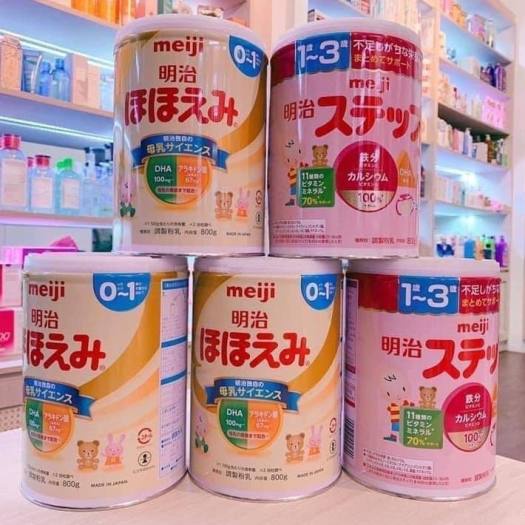 Sữa Meiji nội địa Nhật số 0-1 và số 1-3 800g , Sữa giúp tăng cường hệ miễn dịch cho bé