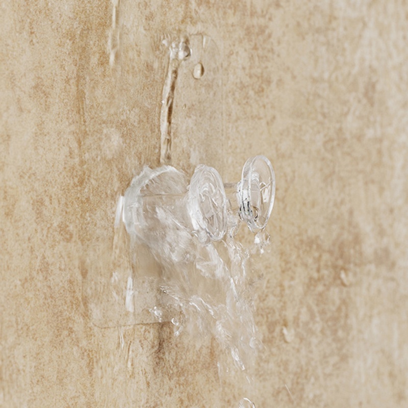 Set 5 Móc Treo Phích Cắm Dán Tường Trong Suốt Tiện Dụng Cho Dao Cạo Râu / Chìa Khóa