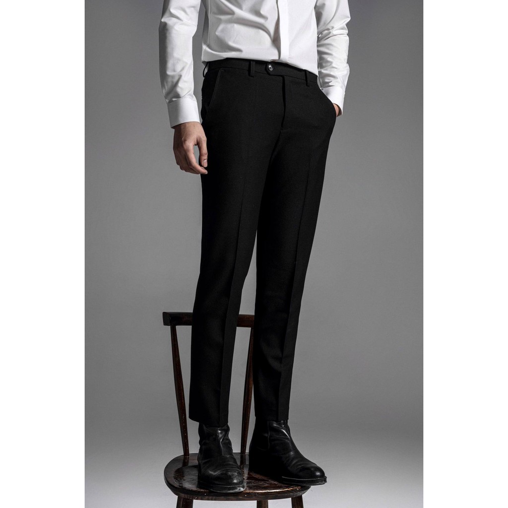 quần tây đen hàn quốc form slim fit | BigBuy360 - bigbuy360.vn