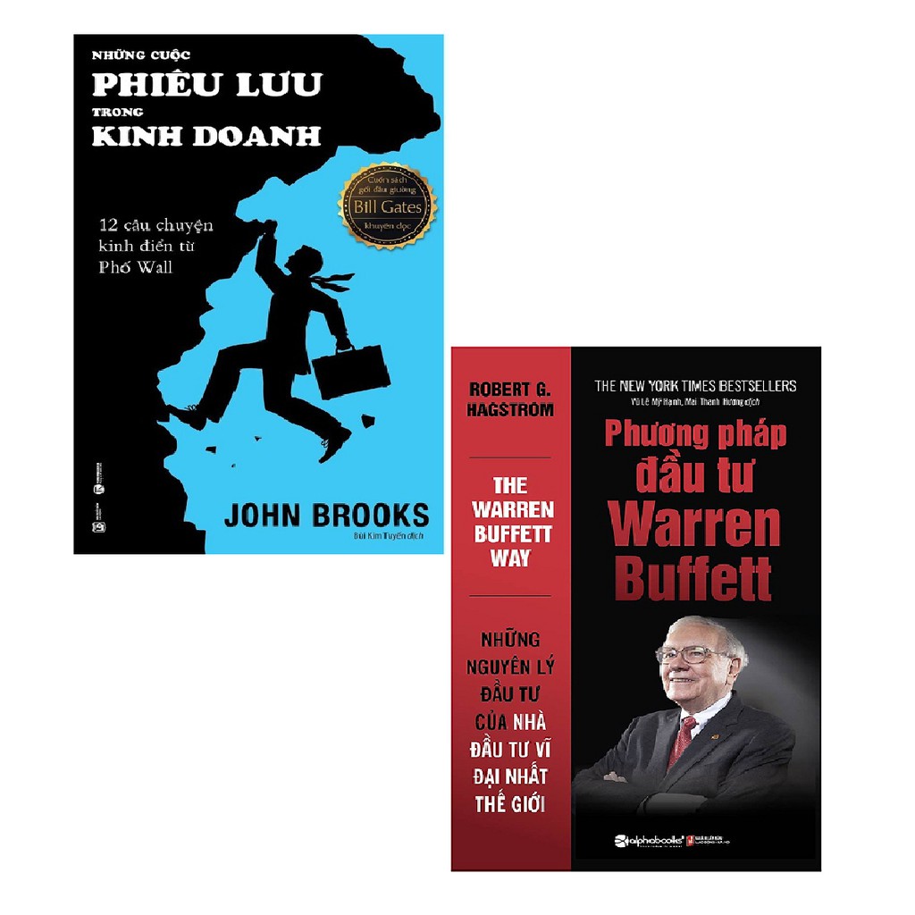 Sách - Combo Những Cuộc Phiêu Lưu Trong Kinh Doanh + Phương Pháp Đầu Tư Warren Buffett ( 2 cuốn )