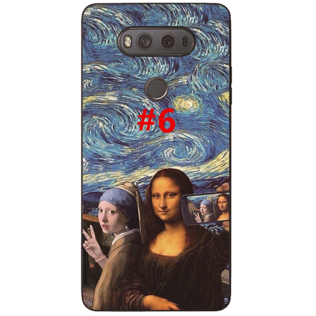Ốp điện thoại TPU in hình tranh họa sĩ Van Gogh cho LG V40 V30 V20 V10