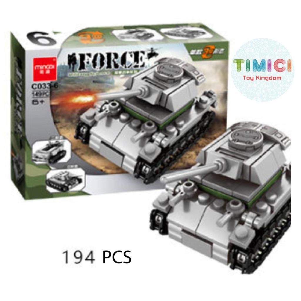 [LC024] Đồ chơi lego xe tăng chiến hạm MILITARY SCIENCE  &quot;8 IN 1&quot; xếp hình cho bé