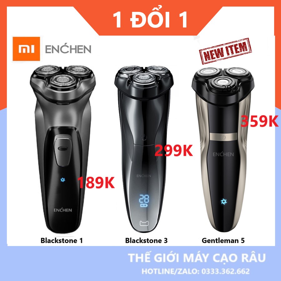 Máy cạo râu Xiaomi Enchen BlackStone 1/ BlackStone 3/ Gentleman 5 (New 2021) - Thegioimaycaorau2019