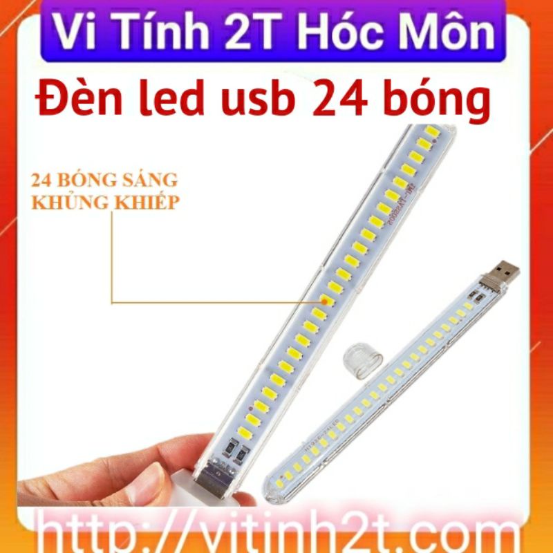ĐÈN LED USB 24 BÓNG SIÊU SÁNG KHỦNG KHIẾP, CẤP NGUỒN QUA CỔNG USB 24 led